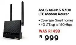 Computer Mania Asus 4G-N16 N300 LTE Modem Router offer