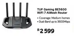 Computer Mania Asus TUF Gaming BE3600 WiFi 7 AiMesh Router offer