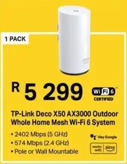 Computer Mania TP-Link Deco X50 AX3000 Outdoor Whole Home Mesh Wi-Fi 6 System offer