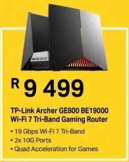 Computer Mania TP-Link Archer GE800 BE19000 Wi-Fi 7 Tri-Band Gaming Router offer