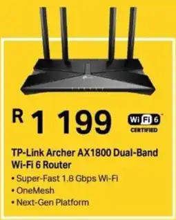 Computer Mania TP-Link Archer AX1800 Dual-Band Wi-Fi 6 Router offer