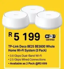 Computer Mania TP-Link Deco BE25 BE3600 Whole Home Wi-Fi System offer