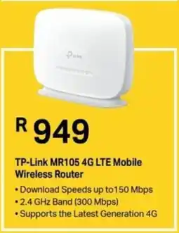 Computer Mania TP-Link MR105 4G LTE Mobile Wireless Router offer