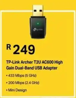 Computer Mania TP-Link Archer T2U AC600 High Gain Dual-Band USB Adapter offer