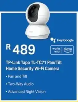 Computer Mania TP-Link Tapo TL-TC71 Pan/ Tilt Home Security Wi-Fi Camera offer