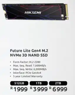 Computer Mania Hiksemi Future Lite Gen4 M.2 NVMe 3D NAND SSD offer