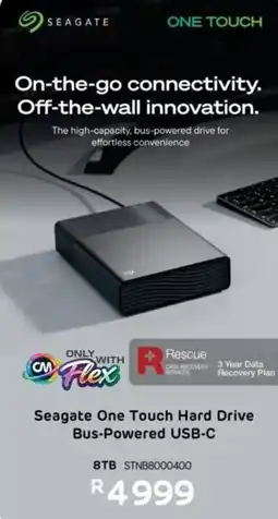 Computer Mania Seagate One Touch Hard Drive Bus-Powered USB-C offer