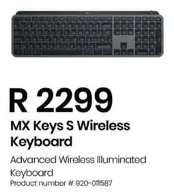 Computer Mania Logitech MX Keys S Wireless Keyboard offer