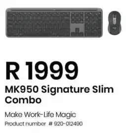 Computer Mania Logitech MK950 Signature Slim Combo offer