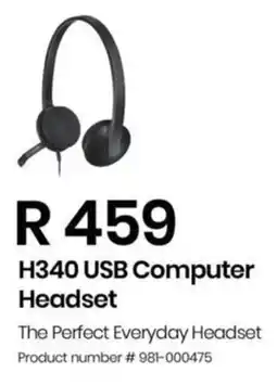 Computer Mania Logitech H340 USB Computer Headset offer