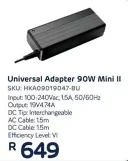 Computer Mania Huntkey Universal Adapter 90W Mini II offer