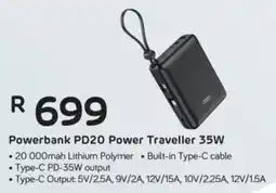 Computer Mania Red-E Powerbank PD20 Power Traveller 35W offer