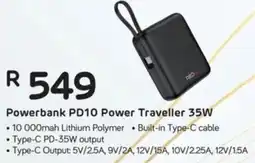 Computer Mania Red-E Powerbank PD10 Power Traveller 35W offer