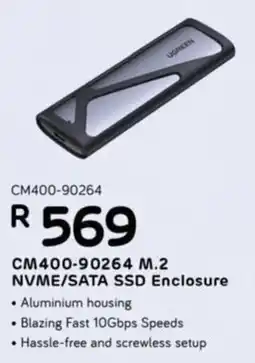 Computer Mania UGreen CM400-90264 M.2 NVME/SATA SSD Enclosure offer