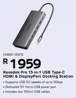 Computer Mania UGreen Revodok Pro 13-in-1 USB Type-C HDMI & DisplayPort Docking Station offer