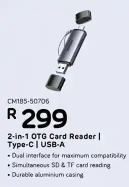Computer Mania UGreen 2-in-1 OTG Card Reader/ Type-C/ USB-A offer