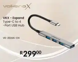 Computer Mania Volkano X Expand Type-C to 4-Port USB Hub offer