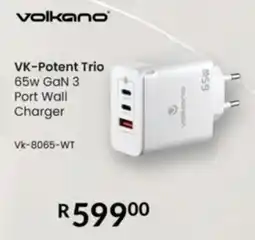 Computer Mania Volkano Potent Trio 65w GaN 3 Port Wall Charger offer