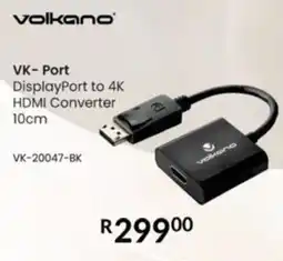 Computer Mania Volkano Port DisplayPort to 4K HDMI Converter offer