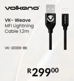 Computer Mania Volkano Weave MFI Lightning Cable offer