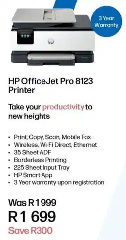 Computer Mania HP OfficeJet Pro 8123 Printer offer