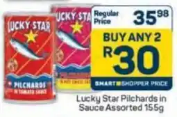 Pick n Pay Lucky Star Pilchards in Sauce Assorted offer