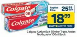 Pick n Pay Colgate Active Salt or Triple Action Toothpaste offer