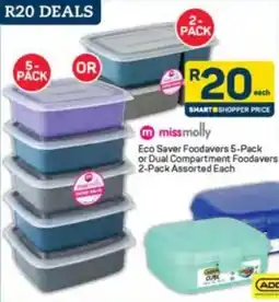 Pick n Pay Miss Molly Eco Saver Foodavers or Dual Compartment Foodavers offer