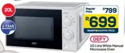 Pick n Pay Defy White Manual Microwave Oven offer