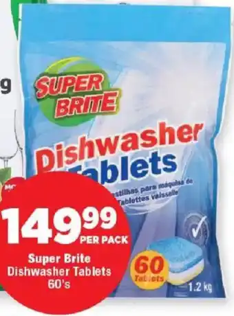OK Foods Super Brite Dishwasher Tablets offer