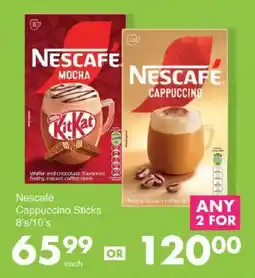 Save Nescafé Cappuccino Sticks offer