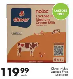 Save Clover Nolac Lactose Free Milk offer