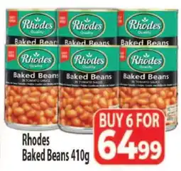 Supa Store Rhodes Baked Beans 410g offer