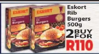 Supa Store Eskort Rib Burgers 500g offer