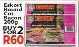 Supa Store Eskort Round Cut Bacon 200g offer