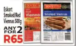 Supa Store Eskort Smoked/Red Viennas 500g offer