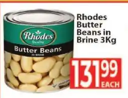 Supa Store Rhodes Butter Beans in Brine 3Kg offer