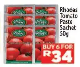 Supa Store RHODES Tomato Paste Sachet 50g offer