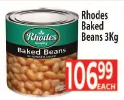 Supa Store Rhodes Baked Beans 3Kg offer