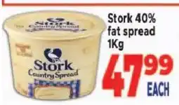 Supa Store Stork 40% fat spread offer
