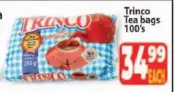 Supa Store Trinco Tea Bags 100's offer