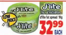 Supa Store d'lite fat spread 1Kg offer
