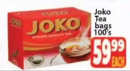 Supa Store Joko Tea bags 100's offer