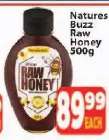 Supa Store Natures Buzz Raw Honey 500g offer