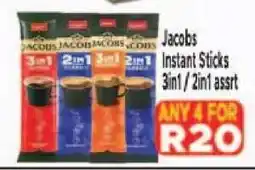 Supa Store Jacobs Instant Sticks 3in1 / 2in1 asrt offer