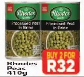 Supa Store Rhodes Peas 410g offer
