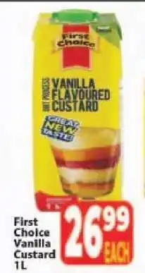 Supa Store First Choice Vanilla Custard 1L offer