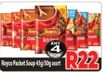 Supa Store Royco Packet Soup 45g/50g assrt offer