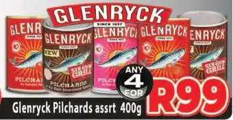 Supa Store Glenryck Pilchards assrt 400g offer