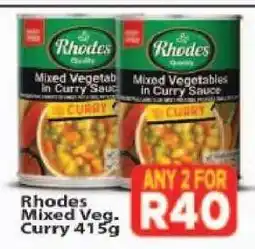 Supa Store Rhodes Mixed Veg. Curry 415g offer